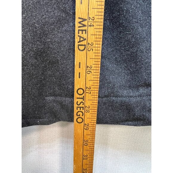 American Eagle Mens Wool Blend Double Breasted Peacoat Long Sleeve Size L Gray - Picture 7 of 10